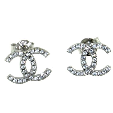 orecchini chanel bigiotteria ebay|orecchini argento 925 Con Zirconi E Punta Liscia Chanel Style.